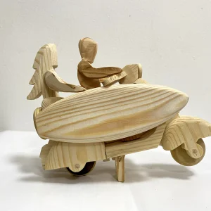 Scooter with couple- Non colour