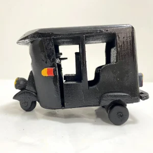 Handmade wooden Tuk plain black colour