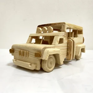 Handmade wooden safari Jeep  -Non colour
