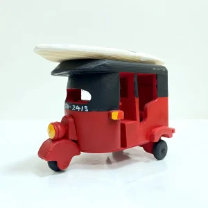 Handmade Wooden Tuk with Art Surfboard-Hand Painted Black & Red(Chief)