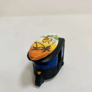 Magnet Art Tuk with surfboard Hand painted-Blue & Black