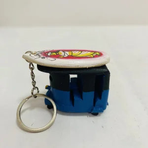 Keychain Art Tuk with surfboard Hand painted-Blue & Black